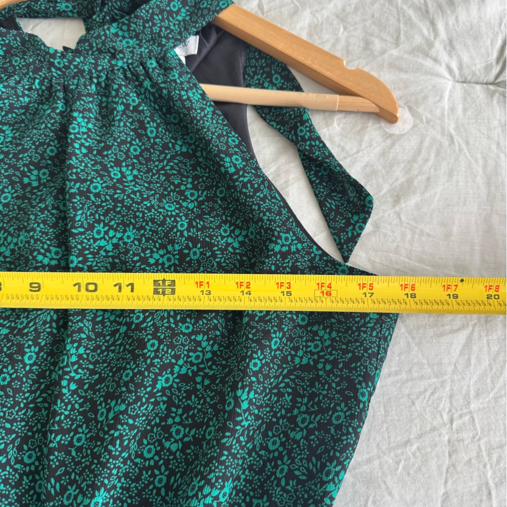 J.Crew Green Halter Maxi Dress Size 4 - Picture 7 of 8